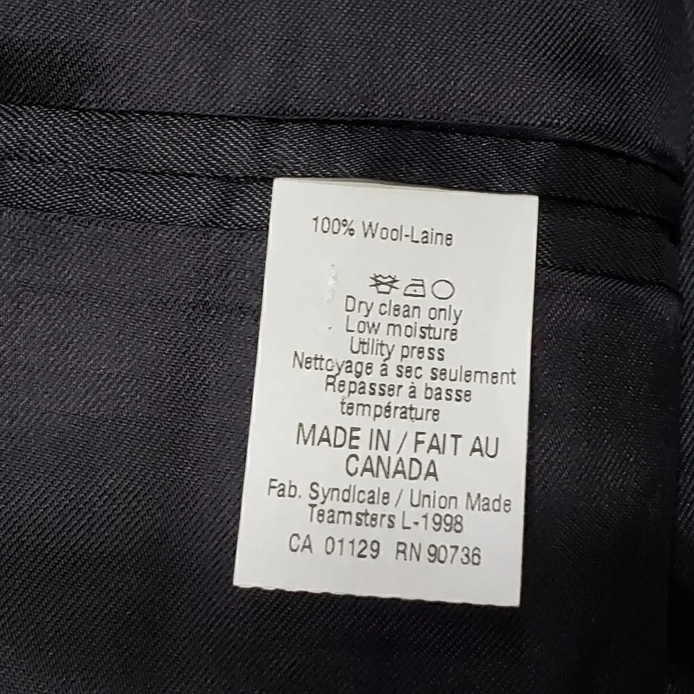 Lauren Ralph Lauren Gray Pinstriped Suit Jacket Sz 46R